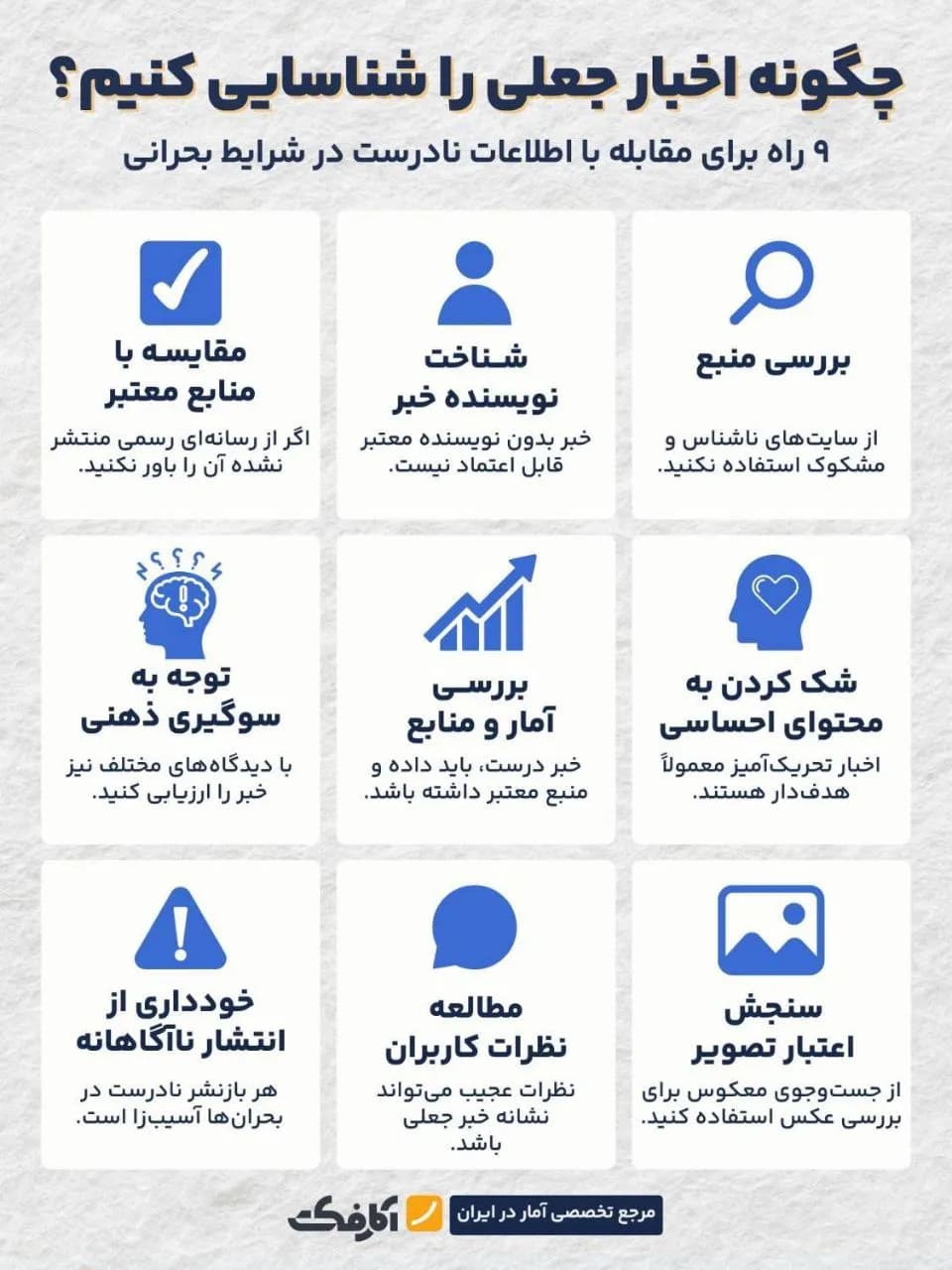 تصویر شاخص هوشیاری رسانهای راهی برای مقابله با اخبار جعلی در زمان بحران!